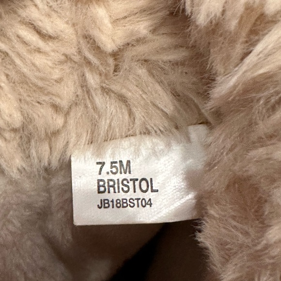 JBU by Jambu Bristol Womens 7.5 M Faux Fur Tan Ankle Boots Memory Foam - Picture 4 of 7